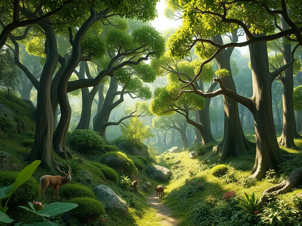 A captivating image of diverse plant and animal species thriving in the Ivoy forest, highlighting the organization's commitment to biodiversity.